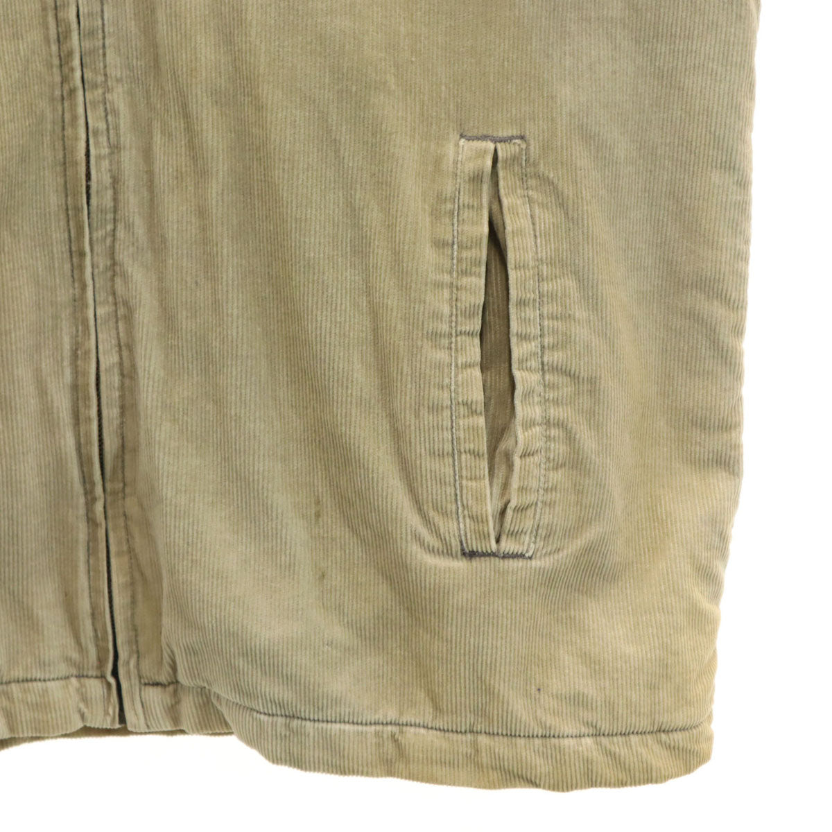 Quiksilver クイックシルバー 90s オールド コーデュロイジャケット L ベージュ 中綿 メンズ