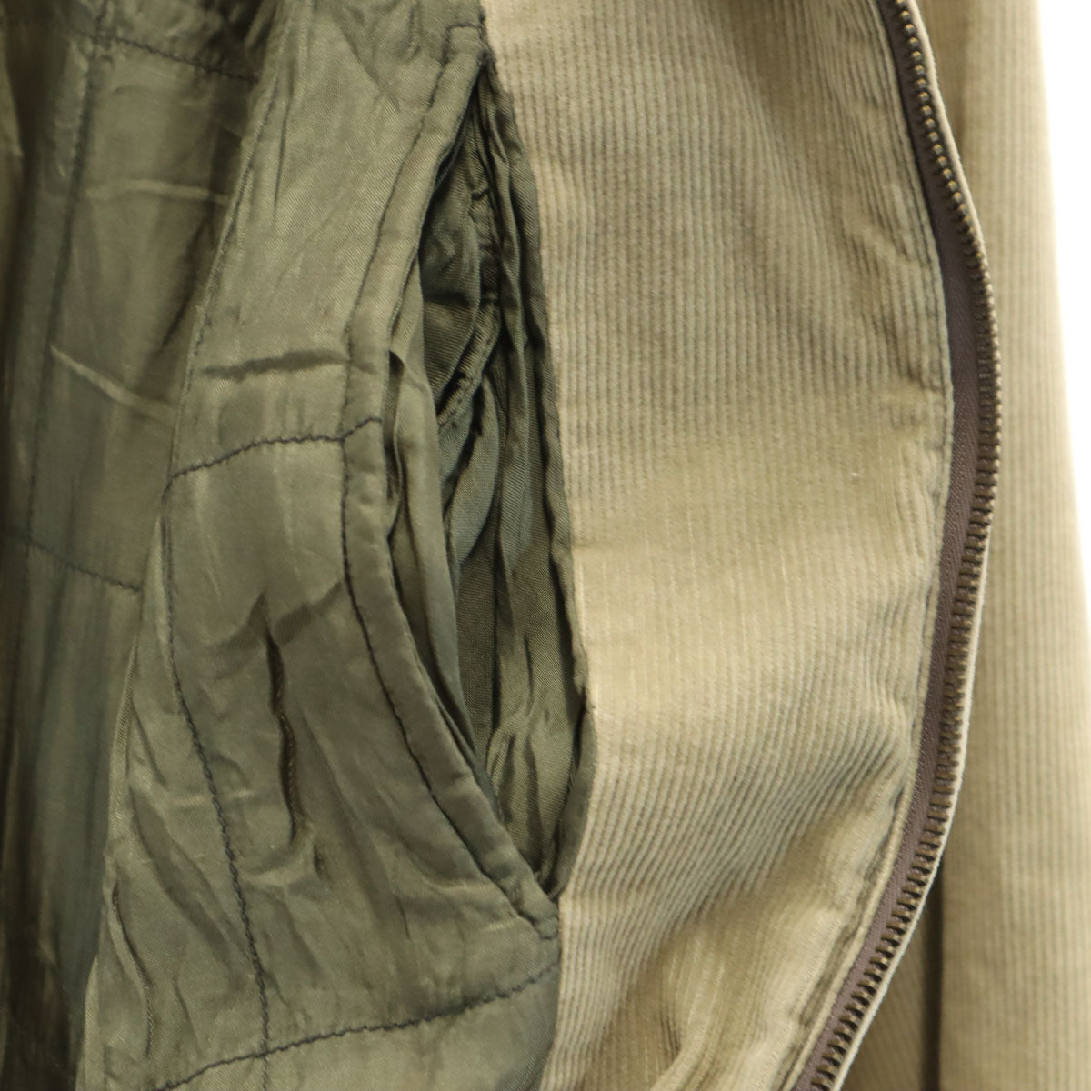 Quiksilver クイックシルバー 90s オールド コーデュロイジャケット L ベージュ 中綿 メンズ