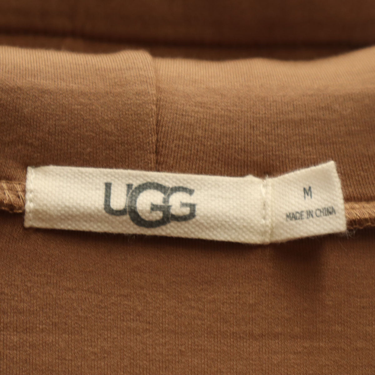 UGG アグ 長袖 ドッキング フーディー シャツ M ブラウン レディース