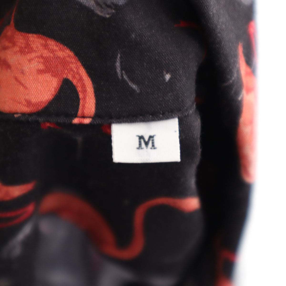 schott ショット N.Y.C. フラミンゴ柄 半袖 オープンカラー シャツ M ブラック系 メンズ