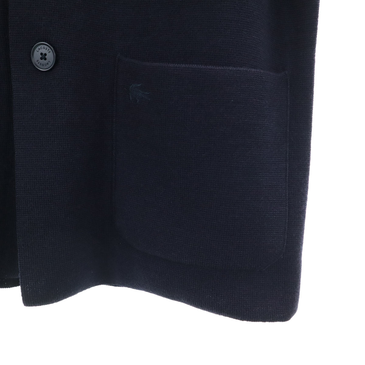 LACOSTE ラコステ 長袖 ニットカーディガン 3 ネイビー メンズ