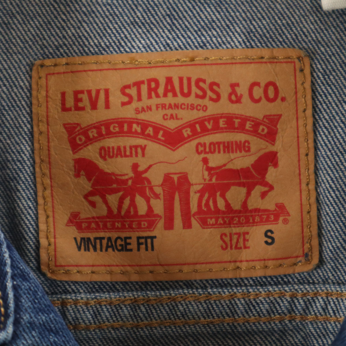 未使用 Levi's リーバイス デニムジャケット S インディゴ トラッカー VINTAGE FIT メンズ