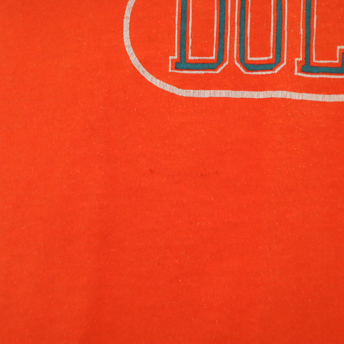 Champion チャンピオン 80s USA製 ヴィンテージ トリコタグ NFL マイアミ・ドルフィンズ 半袖 Tシャツ L オレンジ シングルステッチ メンズ