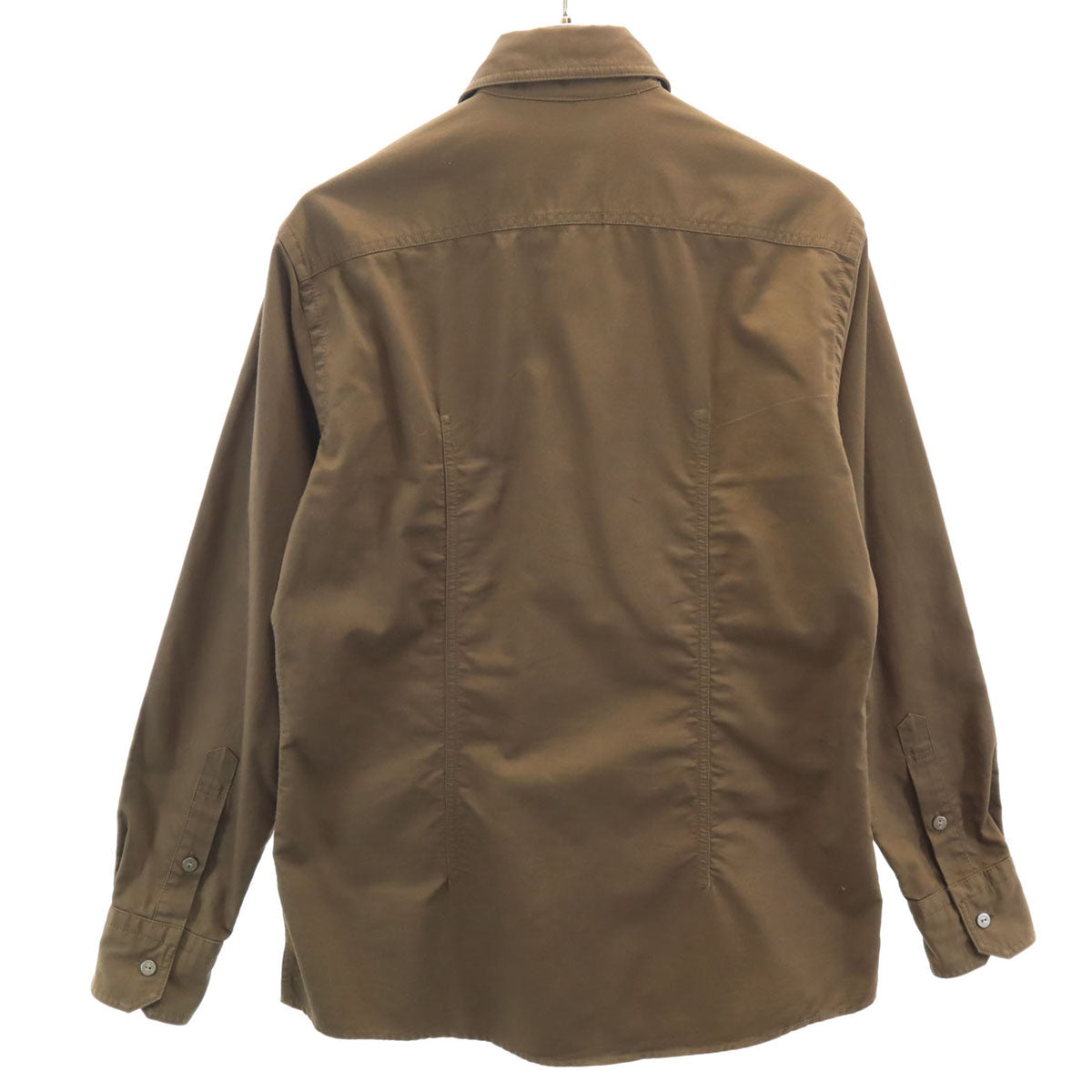 EPOCA UOMO エポカウォモ 長袖 ミリタリーシャツ 46 ブラウン メンズ