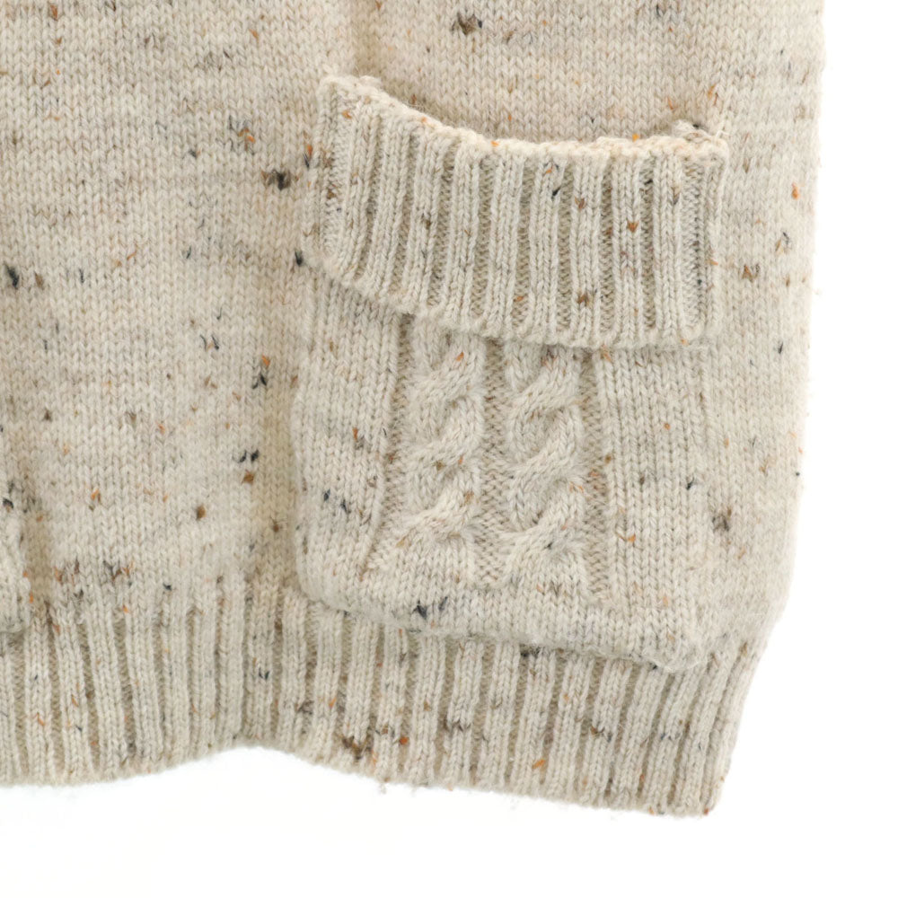 ミキミアリー 半袖 ハイネック セーター 36 ベージュ ニット レディース