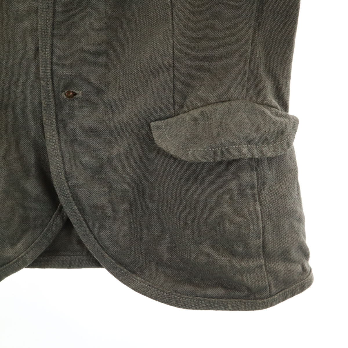 ゴーシュ 日本製 リネン ジャケット 2 カーキ レディース