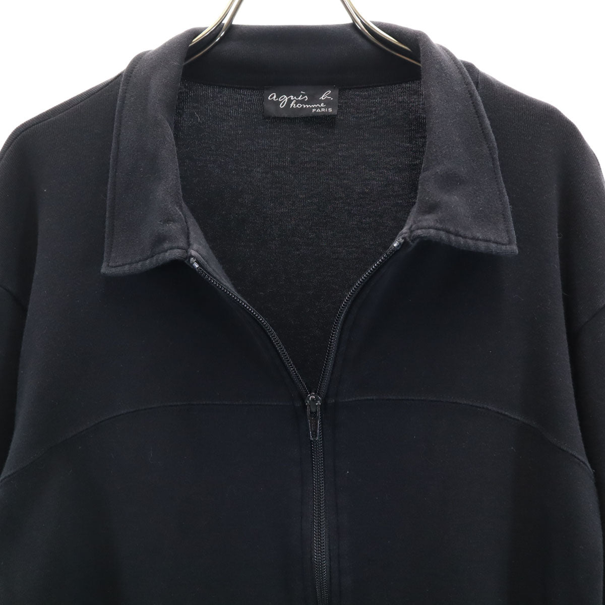 agnes b. homme アニエスベーオム 日本製 天竺 ブルゾン ブラック ジャケット メンズ