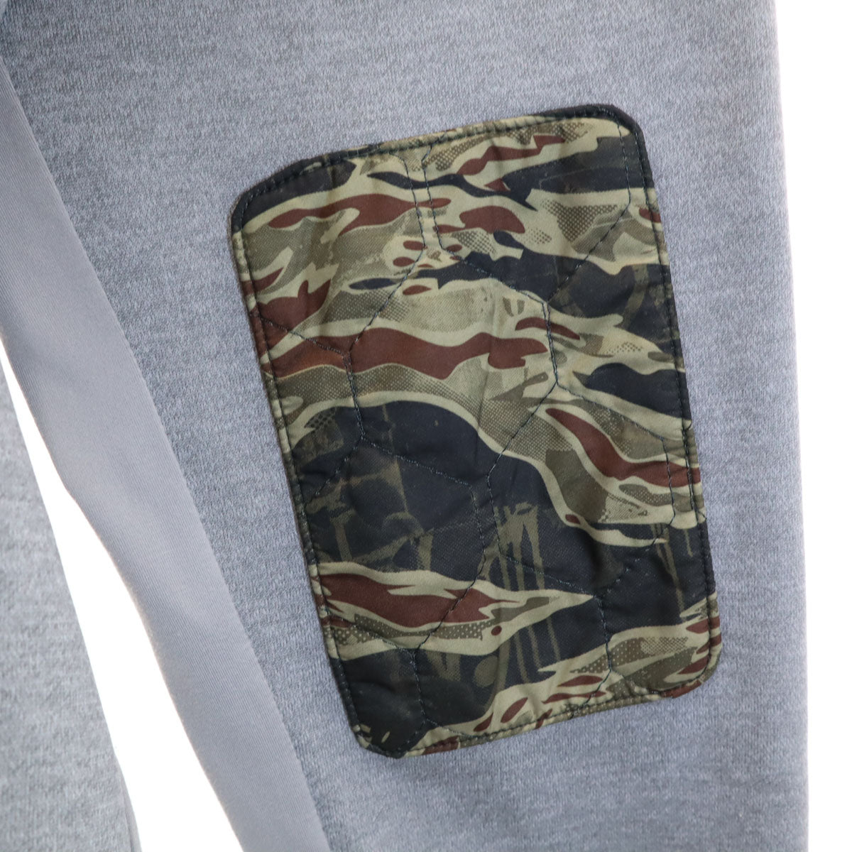 Reebok リーボック 迷彩柄 長袖 スピードウィック スウェットパーカー 上下 セットアップ 2XO グレー ビッグサイズ メンズ