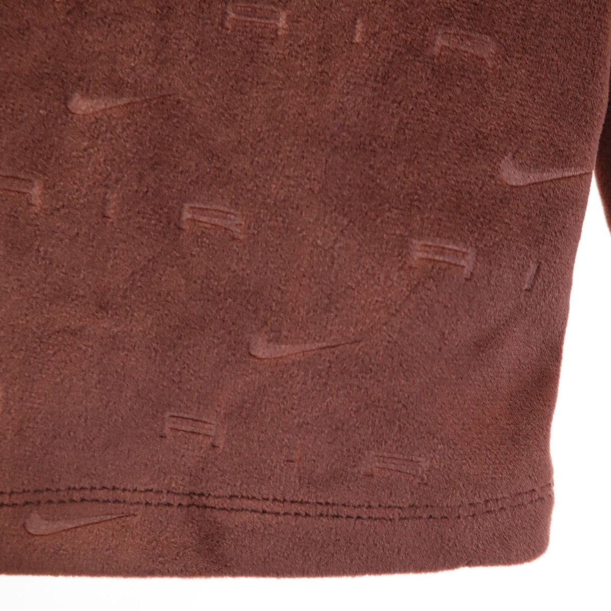 NIKE ナイキ ベロア ハーフジップ ウェア 上下 セットアップ XXL ブラウン レディース