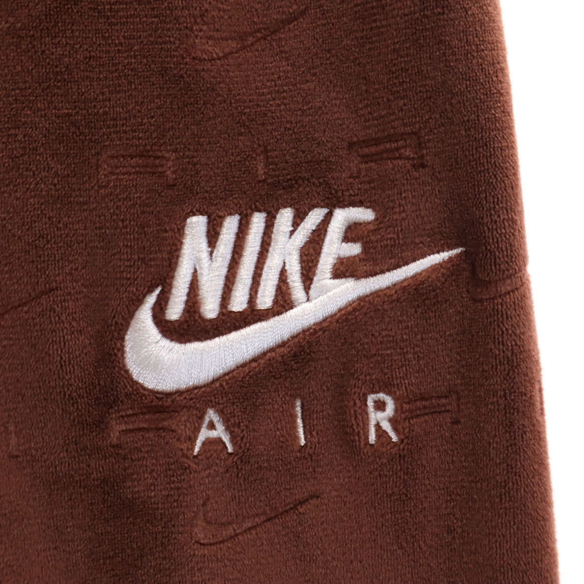 NIKE ナイキ ベロア ハーフジップ ウェア 上下 セットアップ XXL ブラウン レディース