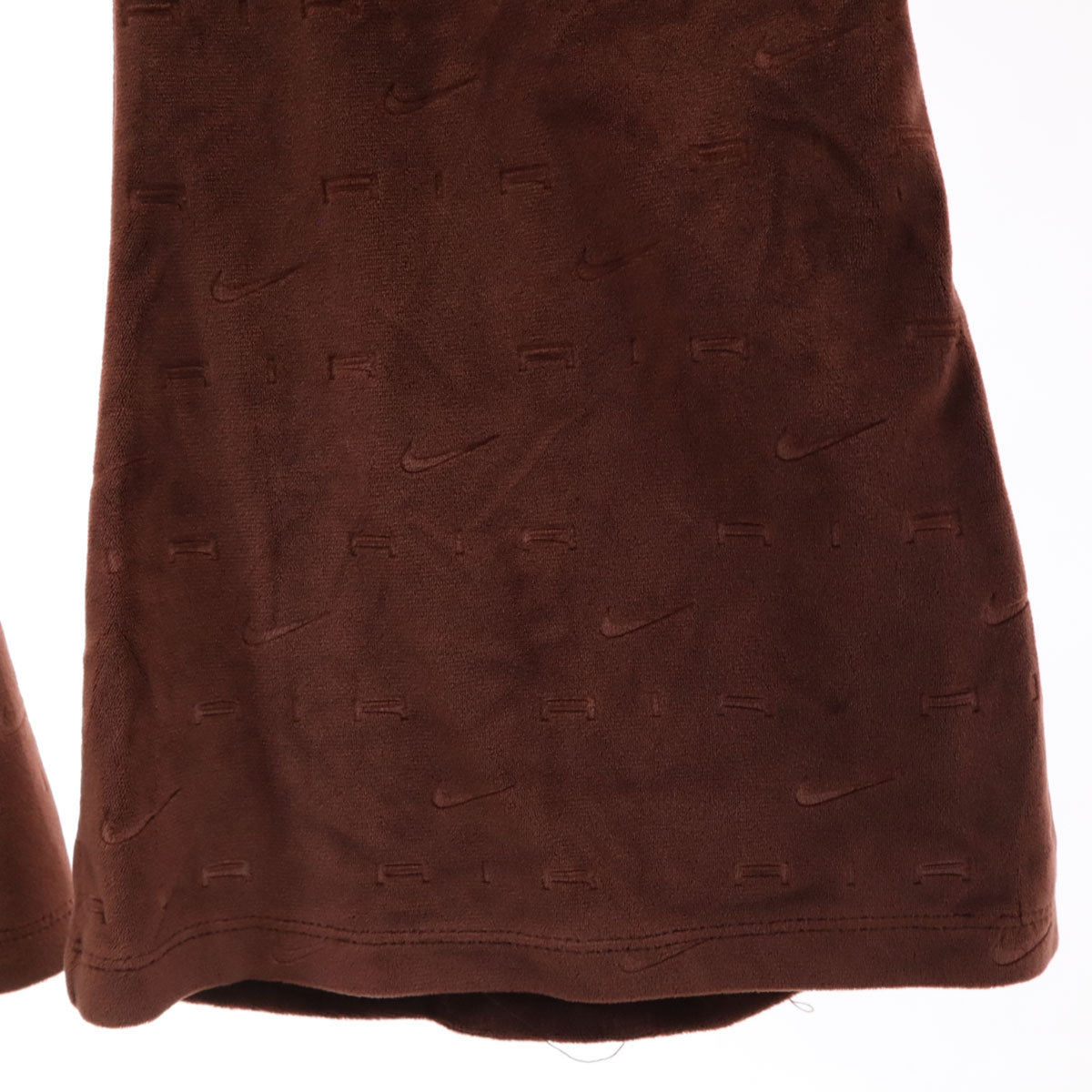 NIKE ナイキ ベロア ハーフジップ ウェア 上下 セットアップ XXL ブラウン レディース