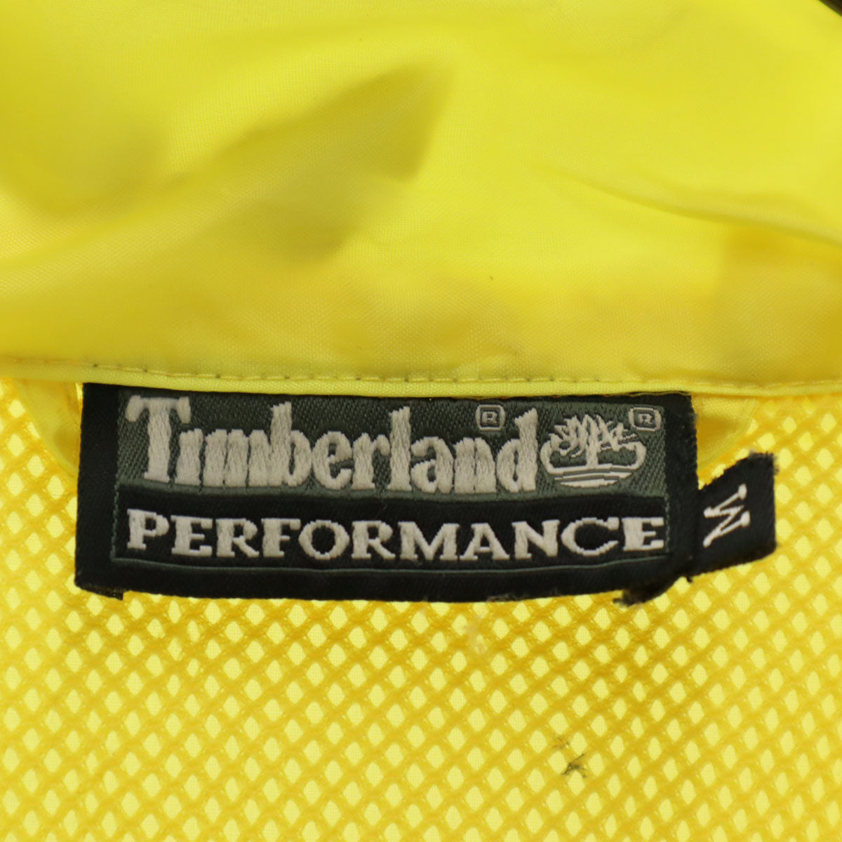Timberland ティンバーランド ハーフジップ ナイロンジャケット M イエロー プルオーバー メンズ