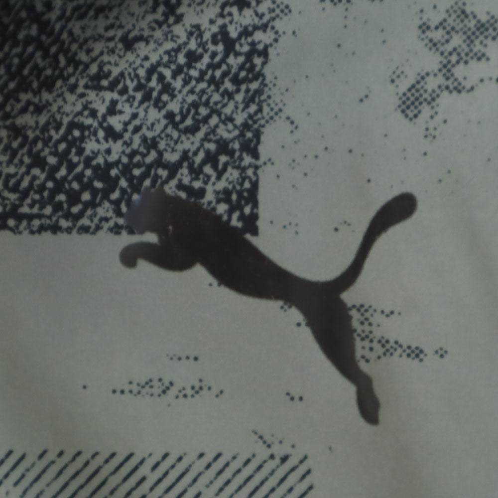 PUMA プーマ ジップパーカー M カーキグレー ウィンドブレーカー 裏メッシュ メンズ