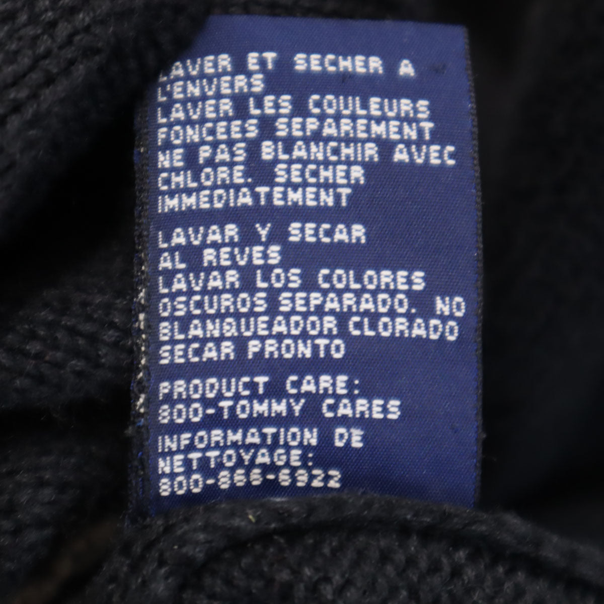 TOMMY HILFIGER トミーヒルフィガー 90s オールド フラッグタグ 長袖 ニット L チャコール系 メンズ