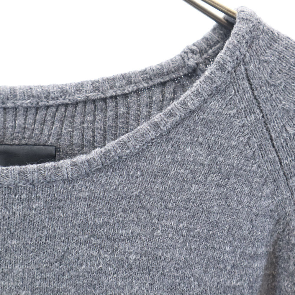 DENHAM デンハム 長袖 コットン ニット M グレー メンズ