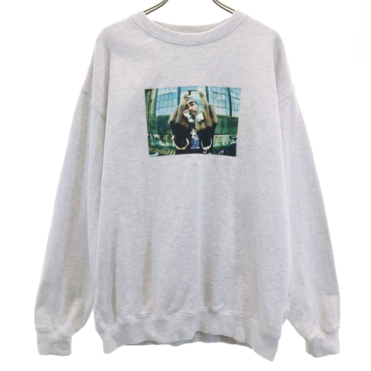 XLARGE エクストララージ 2PAC 長袖 トレーナー M ライトグレー メンズ