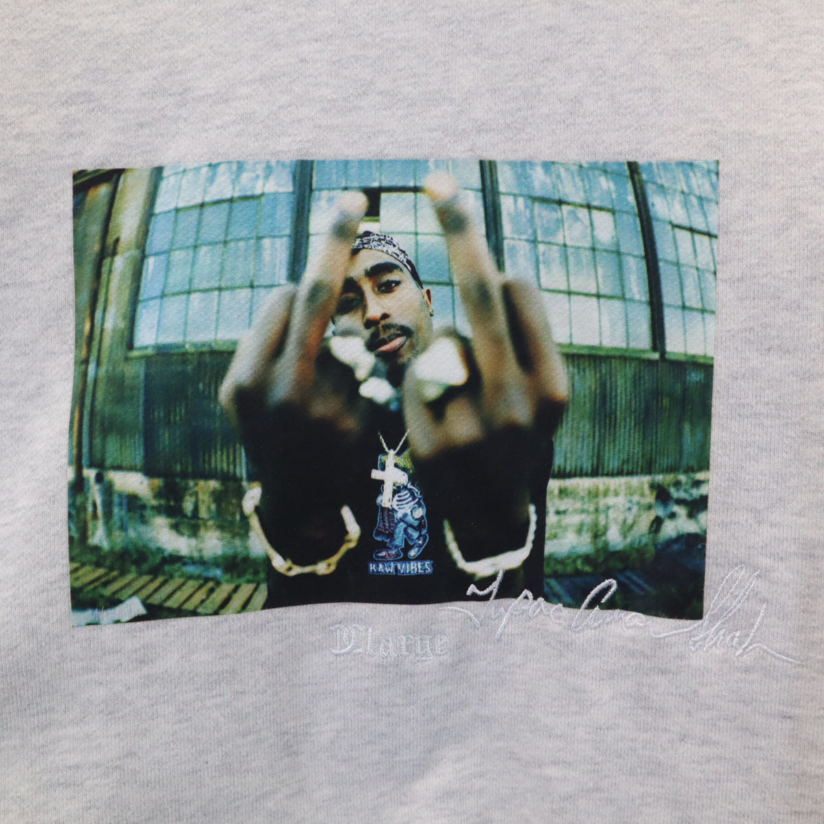 XLARGE エクストララージ 2PAC 長袖 トレーナー M ライトグレー メンズ