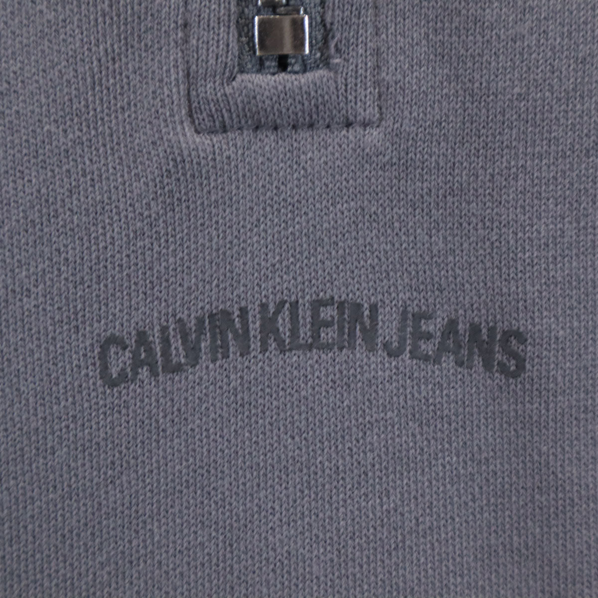Calvin klein Jeans カルバンクラインジーンズ 長袖 ハーフジップ スウェット S チャコールグレー メンズ