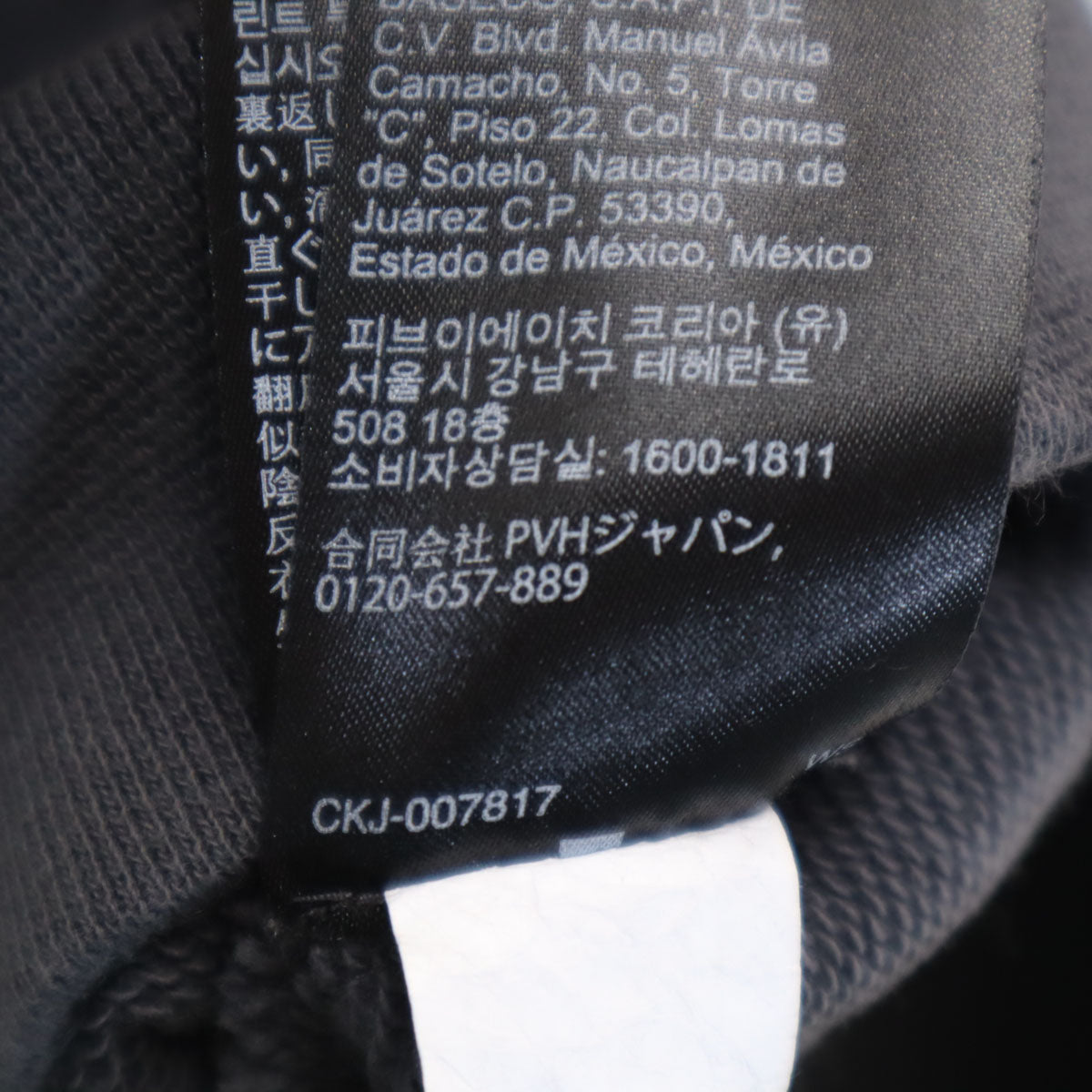 Calvin klein Jeans カルバンクラインジーンズ 長袖 ハーフジップ スウェット S チャコールグレー メンズ