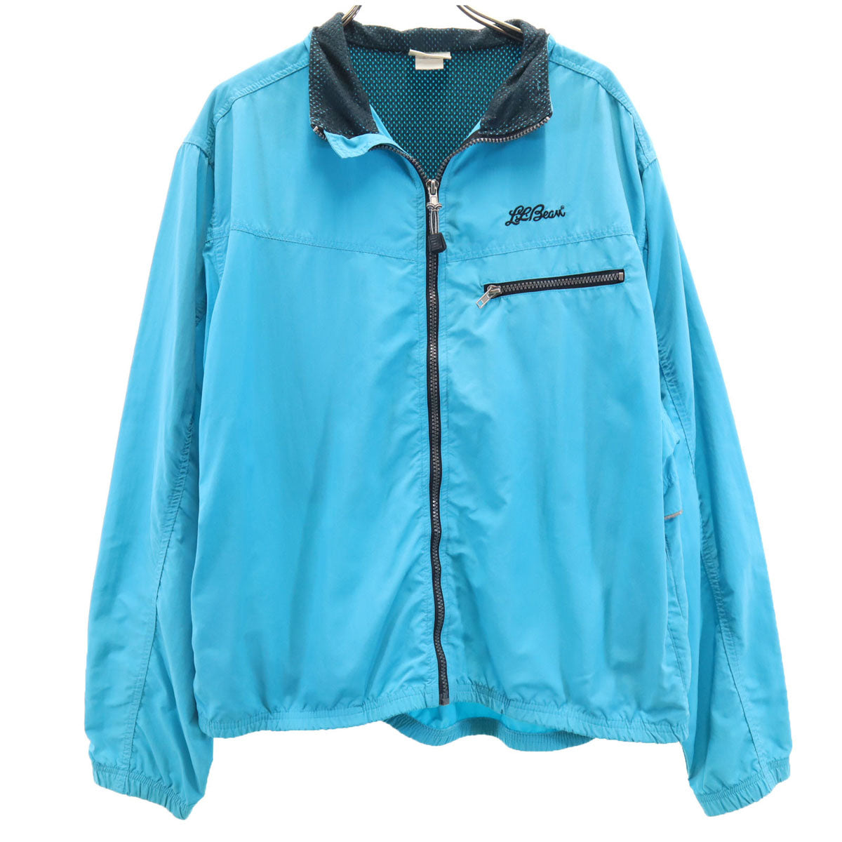 L.L.Bean エルエルビーン 80s USA製 ヴィンテージ ウインドブレーカー XL 水色 ジャケット アウトドア レディース