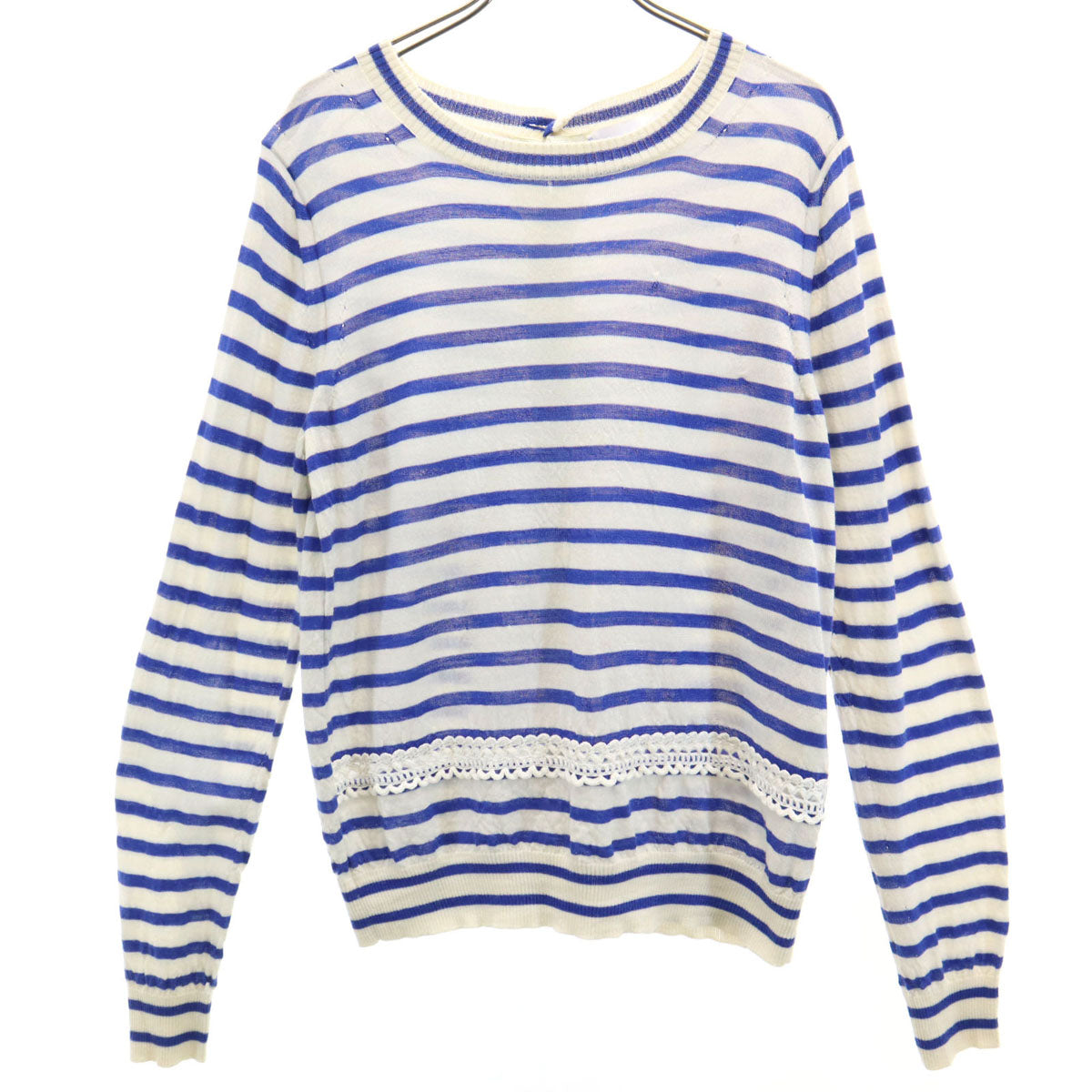 tao タオ 2021年 ボーダー柄 長袖 ニット M アイボリー コム デ ギャルソン レディース