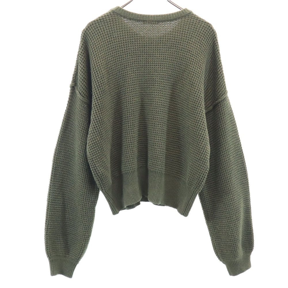 ITEMS URBAN RESEARCH アイテムズ アーバンリサーチ 長袖 ワッフル ニット FREE カーキ レディース