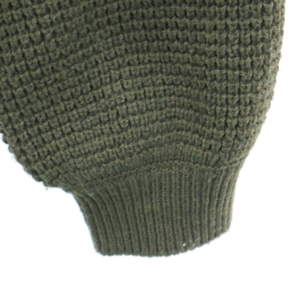 ITEMS URBAN RESEARCH アイテムズ アーバンリサーチ 長袖 ワッフル ニット FREE カーキ レディース