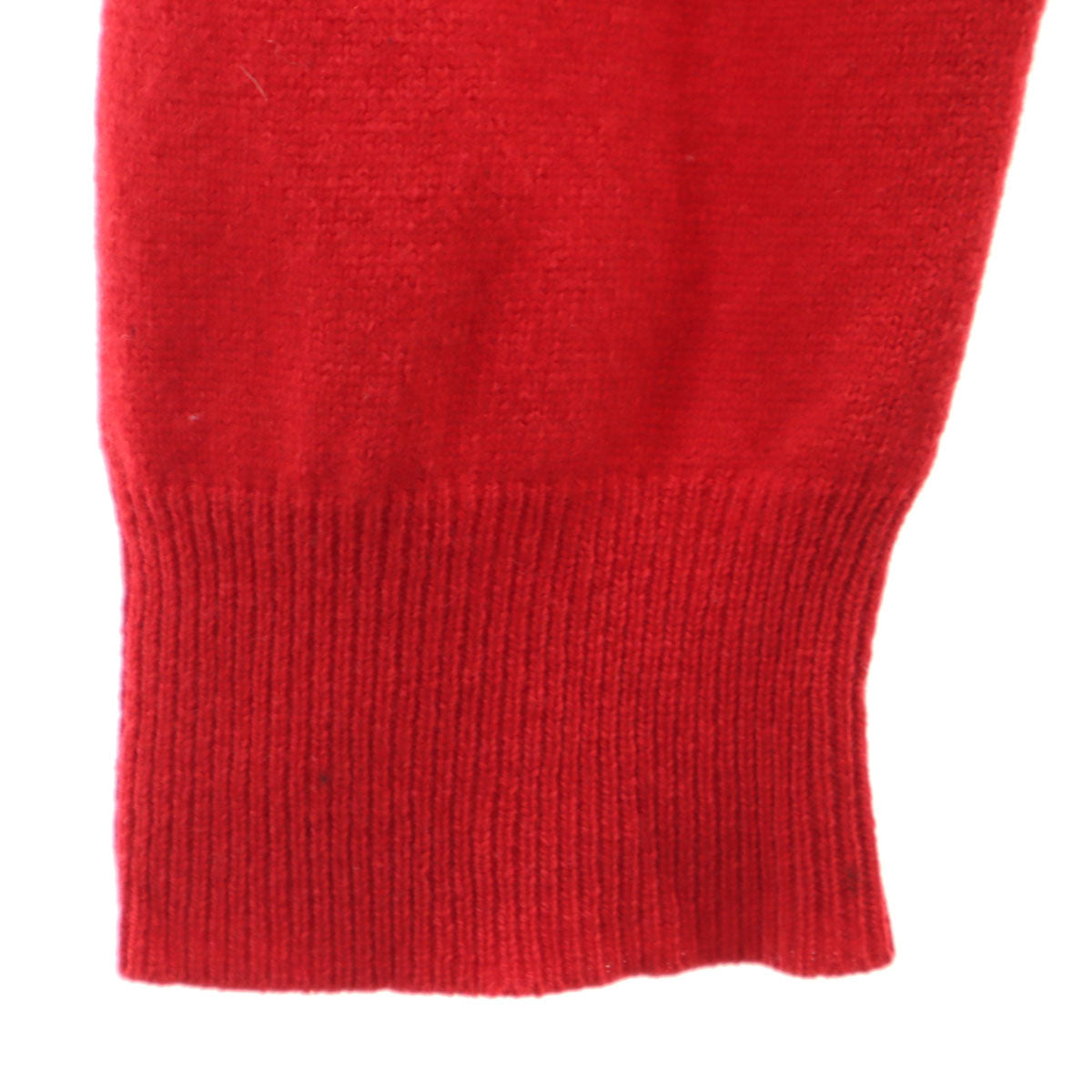 PLAY COMME des GARCONS プレイコムデギャルソン 2011年 日本製 ウール 長袖 Vネック ニットカーディガン L 赤 メンズ