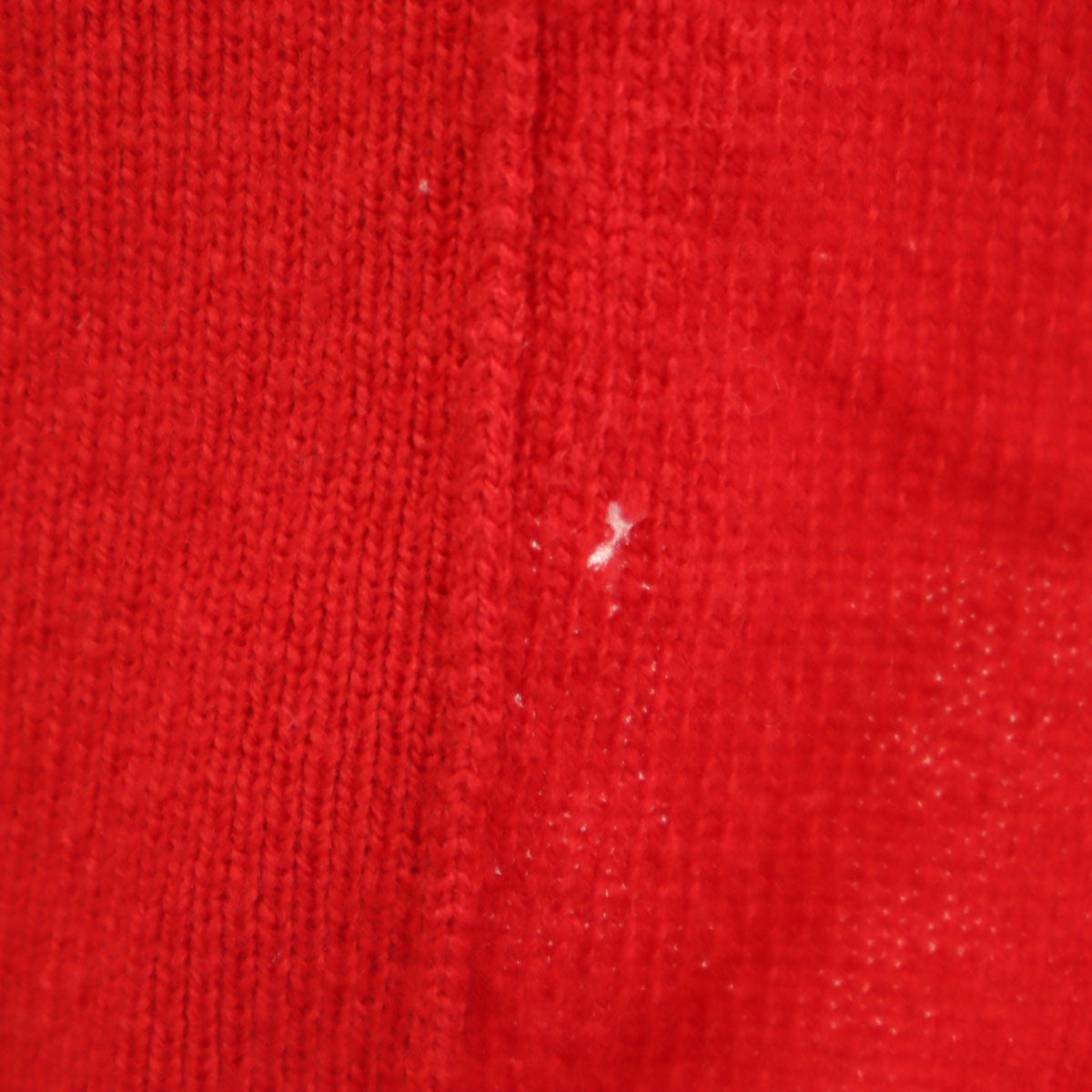 PLAY COMME des GARCONS プレイコムデギャルソン 2011年 日本製 ウール 長袖 Vネック ニットカーディガン L 赤 メンズ