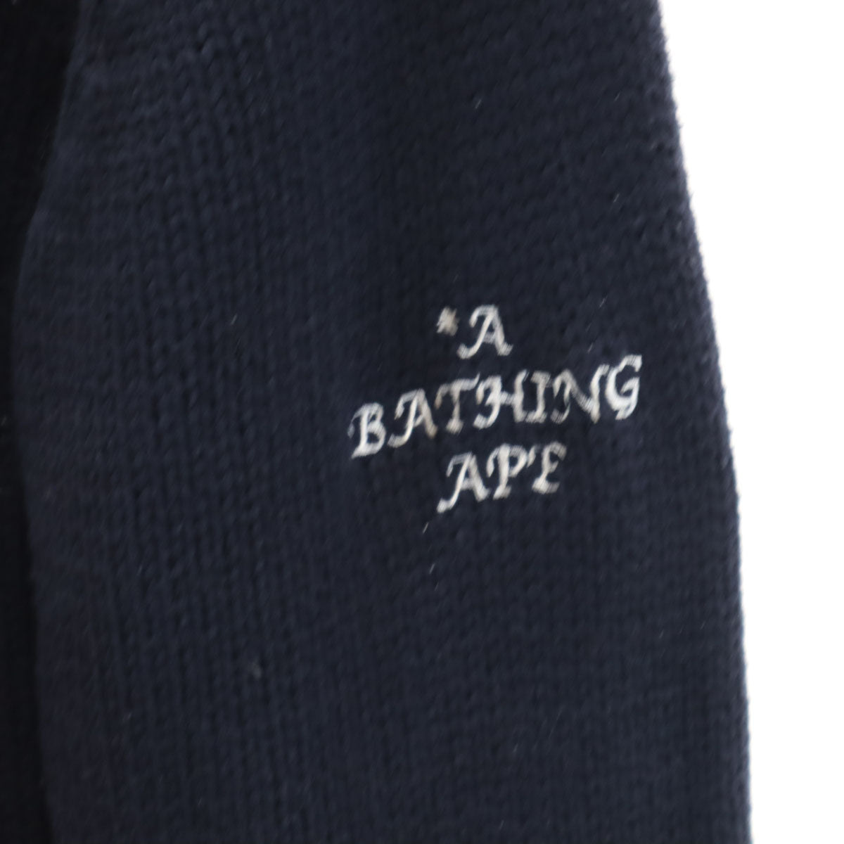 A BATHING APE アベイシングエイプ 長袖 セーター S ネイビー ニット メンズ