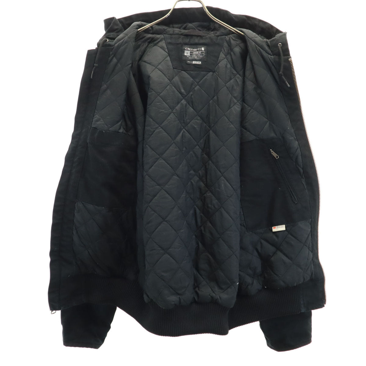 Carhartt カーハート アクティブ ジャケット L 黒 裏キルティング メンズ