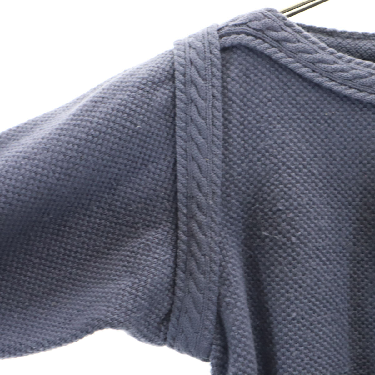 YVES SAINT LAURENT イヴサンローラン 80s 90s オールド 長袖 セーター M ブルー系 ニット レディース