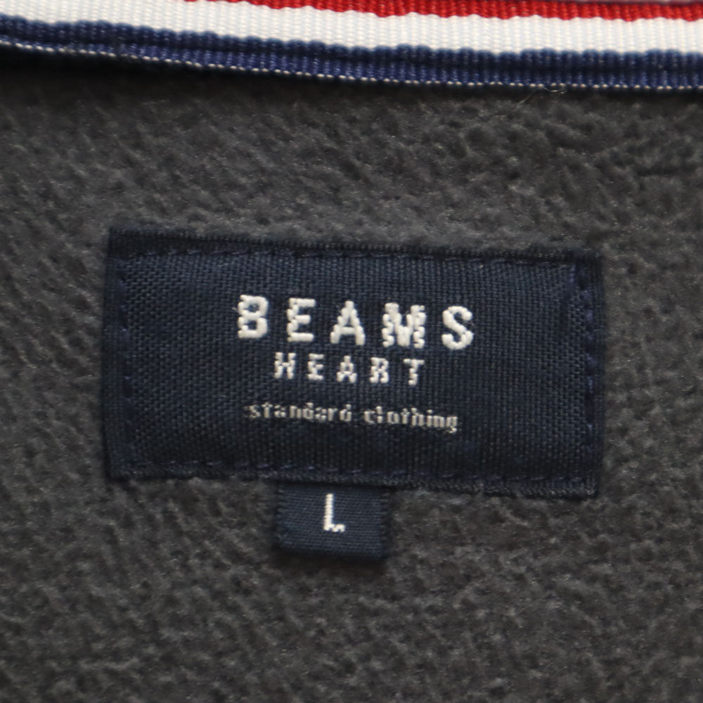 BEAMS HEART ビームスハート 長袖 パーカー L ブラック 裏フリース メンズ