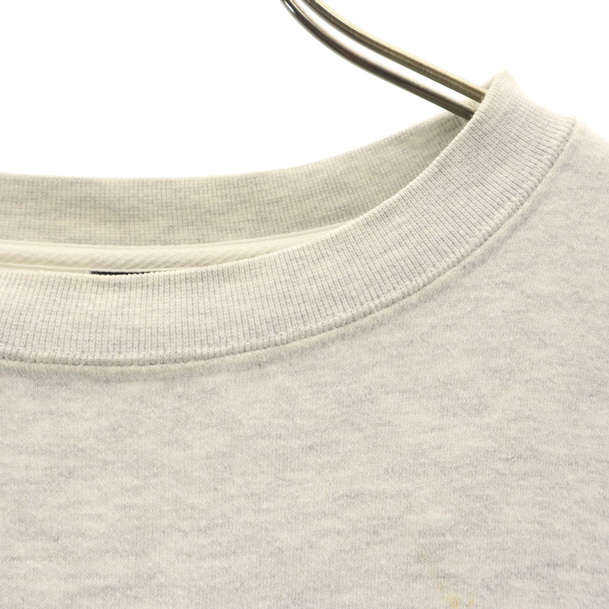 STUSSY ステューシー バックロゴ 長袖 スウェット トレーナー M グレー 裏起毛 メンズ