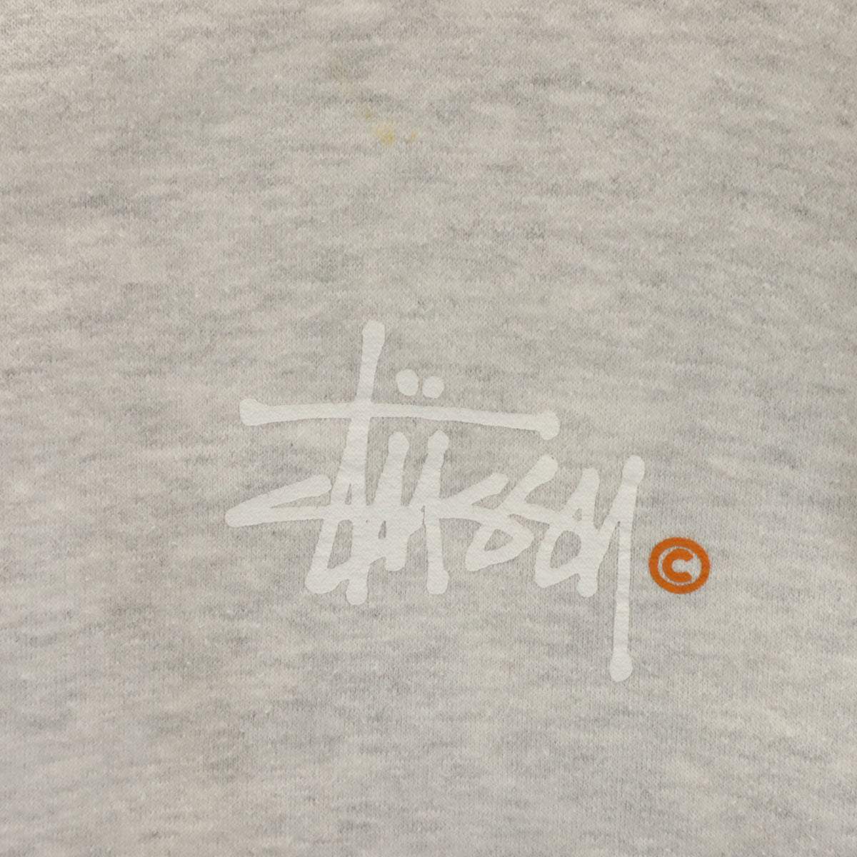 STUSSY ステューシー バックロゴ 長袖 スウェット トレーナー M グレー 裏起毛 メンズ