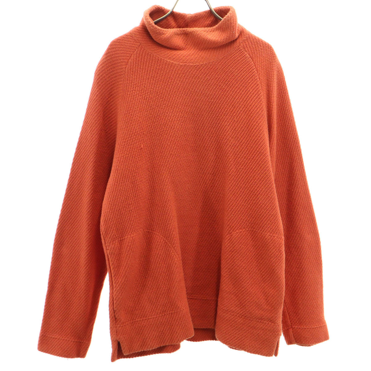 CURLY&CO.1 カーリーアンドコー 日本製 長袖 ハイネック ニット 2 オレンジ セーター メンズ