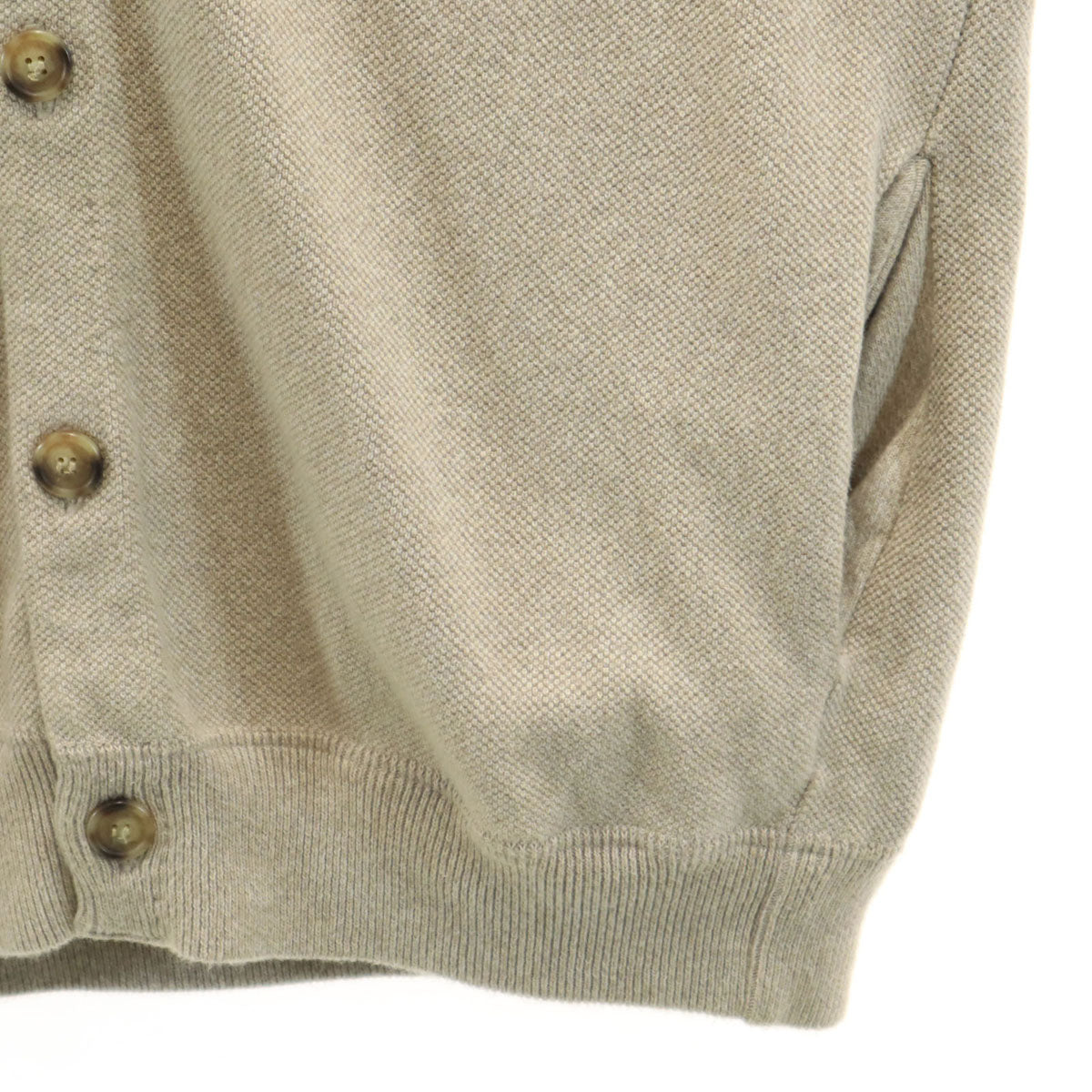 crepuscule クレプスキュール 日本製 長袖 Vネック カーディガン 2 ベージュ系 メンズ