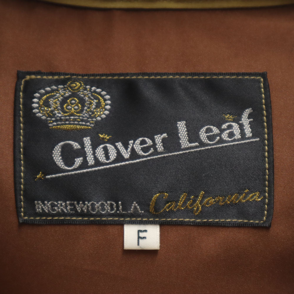 CLOVERLEAF クローバーリーフ 長袖 レザー切り替え ダウンベスト free ベージュ cL10340 東洋エンタープライズ レディース