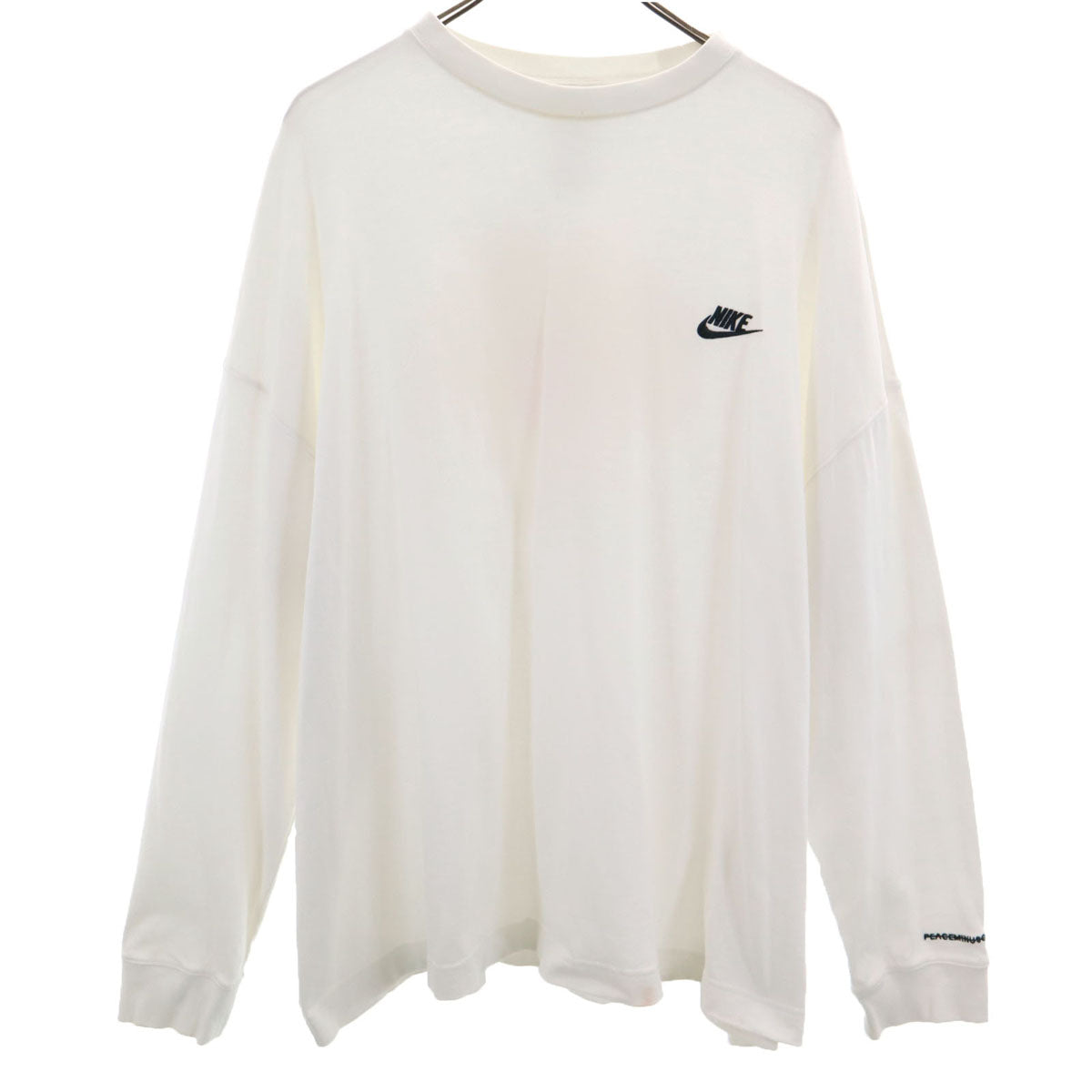 NIKE ナイキ PEACEMINUSONE PMO ピースマイナスワン ピーエムオー コラボ バックプリント デイジー 長袖 Tシャツ M ホワイト G-Dragon ロンT メンズ