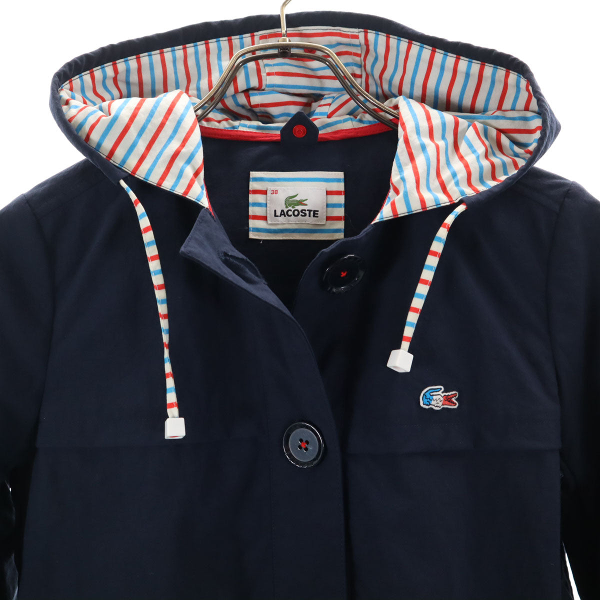 LACOSTE ラコステ マウンテンパーカー 38 ネイビー レディース