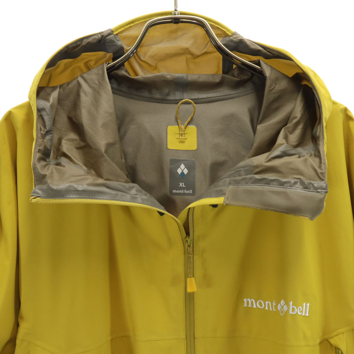 mont-bell モンベル レインジャケット XL イエロー アウトドア メンズ