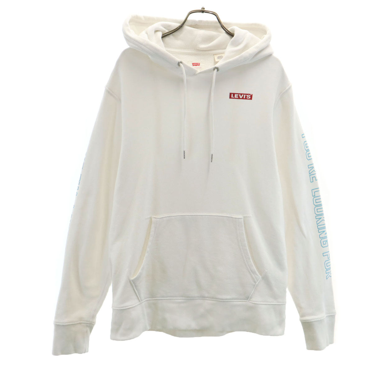 Levi's リーバイス STAR WARS スターウォーズ コラボ バックプリント C-3PO R2-D2 長袖 スウェットパーカー S ホワイト系 メンズ