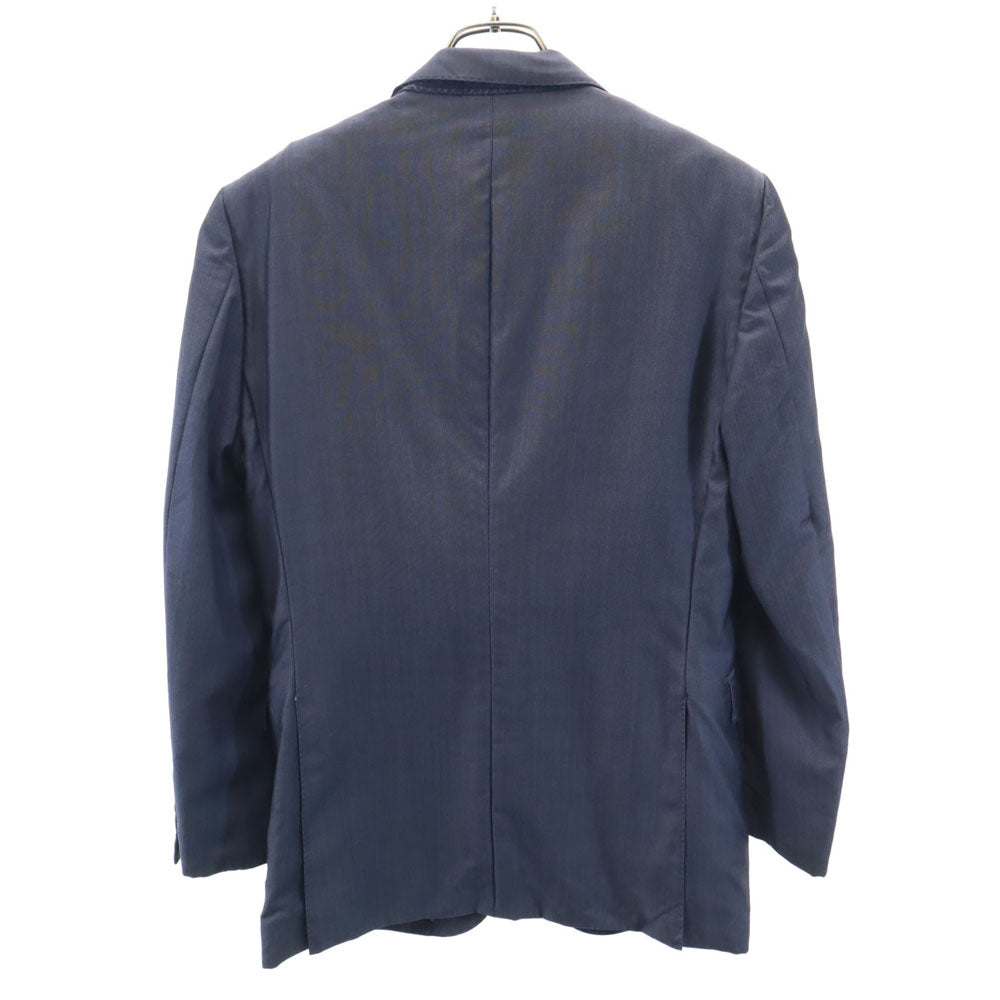 BURBERRY BLACK LABEL バーバリーブラックレーベル 日本製 ウールブレンド テーラードジャケット 36R ネイビー 三陽商会 メンズ