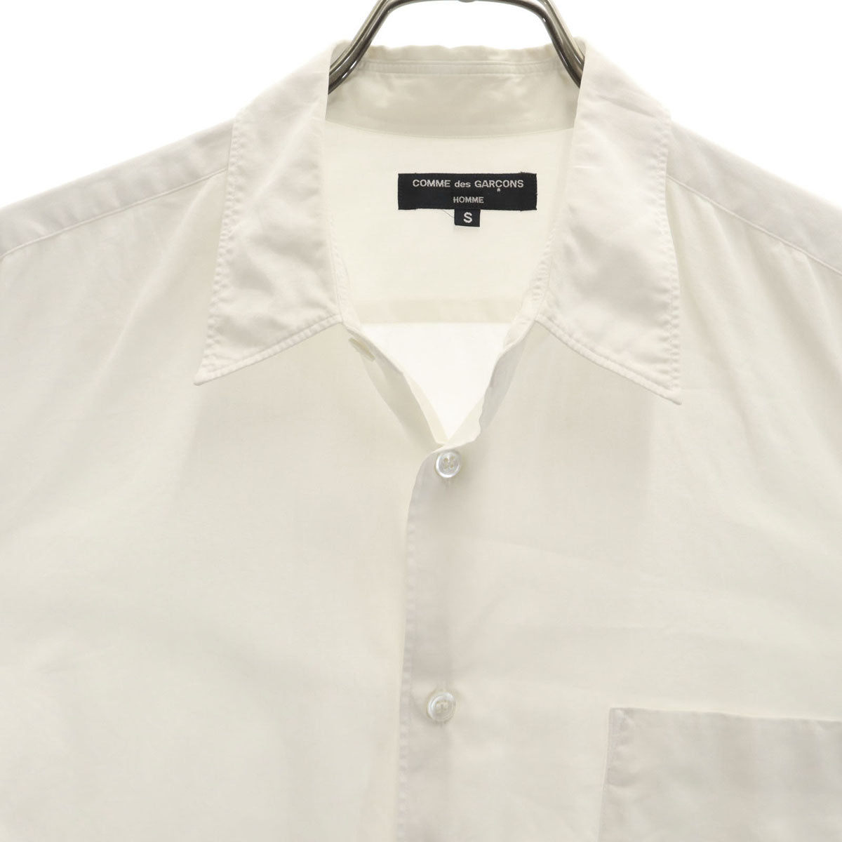 COMME des GARCONS HOMME コムデギャルソンオム 長袖 コットンシャツ S ホワイト メンズ
