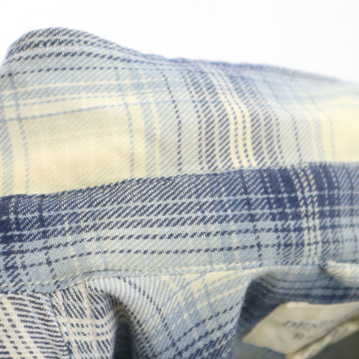 DENIM&SUPPLY RALPH LAUREN デニムアンドサプライラルフローレン チェック柄 長袖 コットンシャツ L ネイビー メンズ