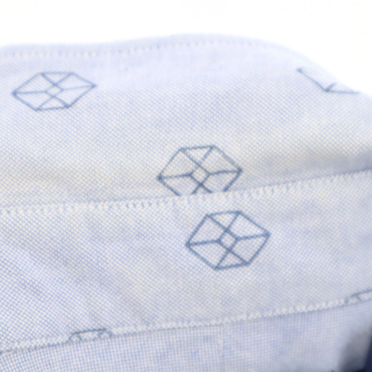 Paul Smith JEANS ポールスミスジーンズ 総柄 長袖 オックスフォード ボタンダウンシャツ L 青紫系 メンズ