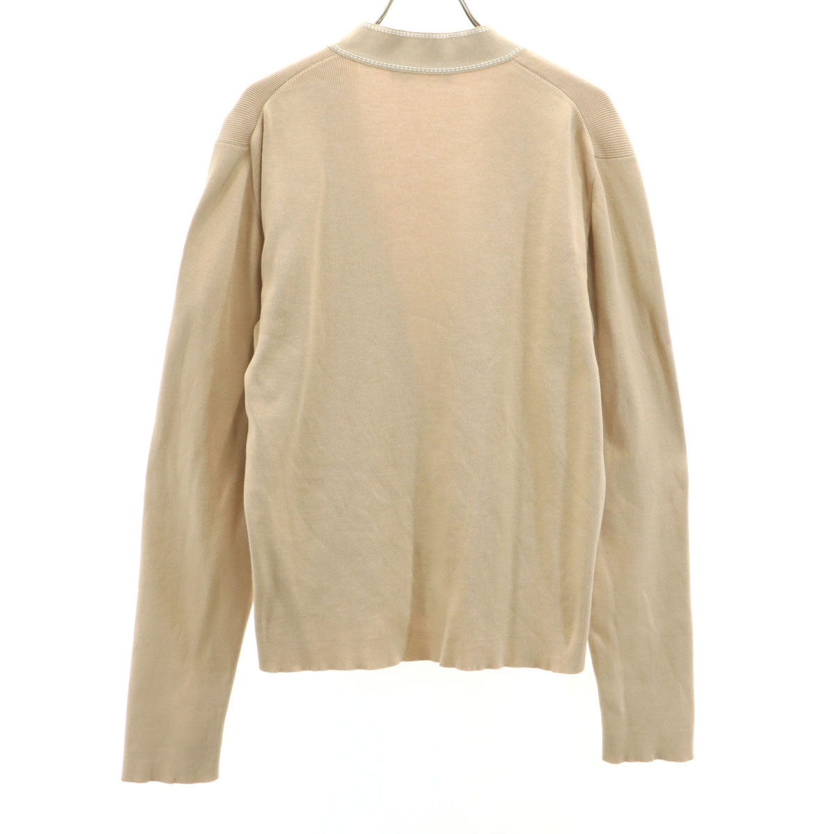 Salvatore Ferragamo サルヴァトーレフェラガモ 90s イタリア製 オールド 長袖 ニットカーディガン L ベージュ レディース