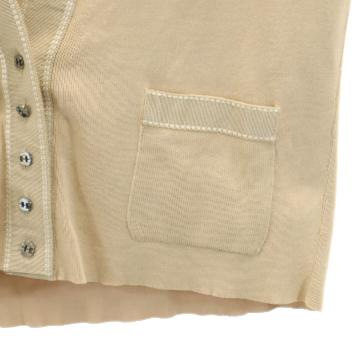 Salvatore Ferragamo サルヴァトーレフェラガモ 90s イタリア製 オールド 長袖 ニットカーディガン L ベージュ レディース