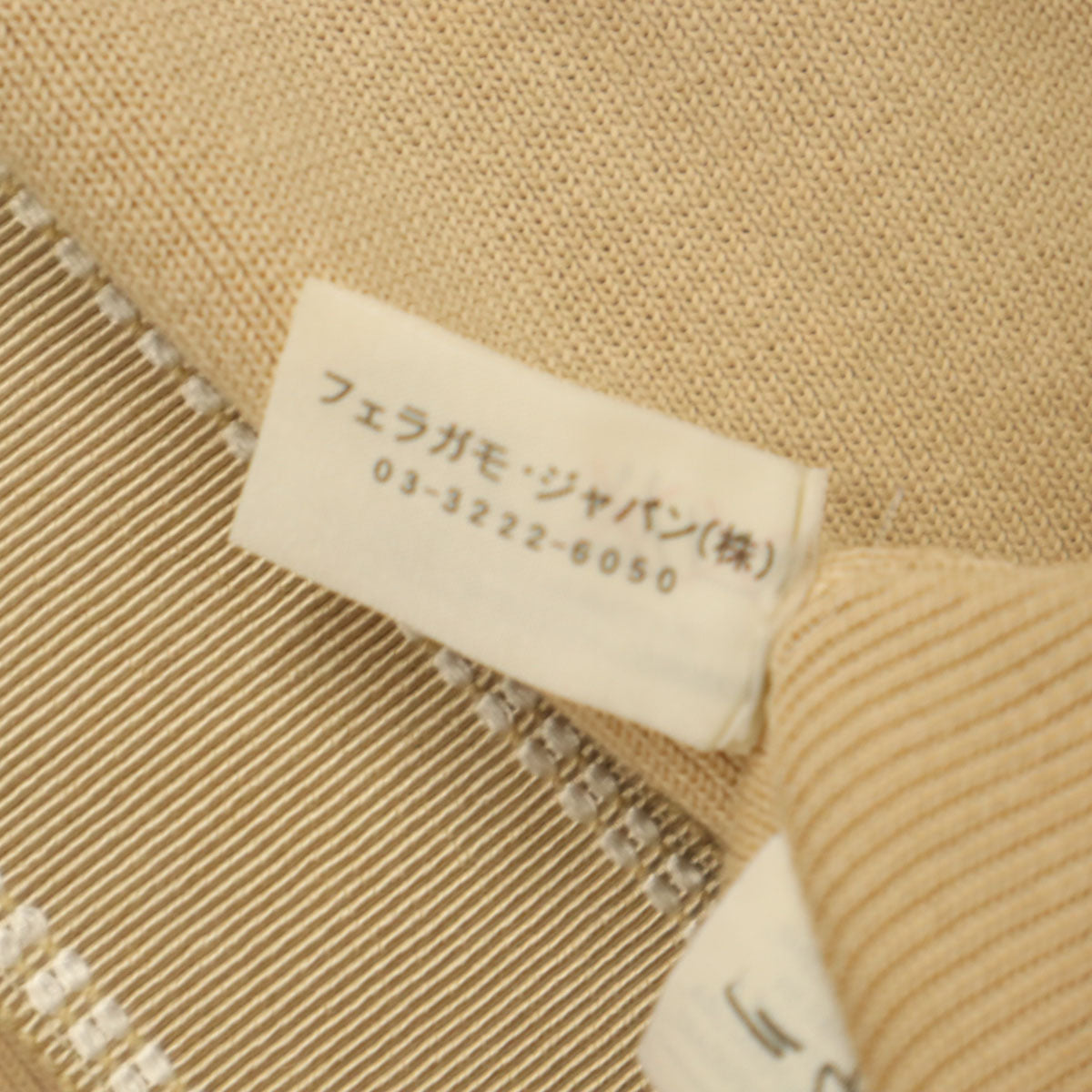 Salvatore Ferragamo サルヴァトーレフェラガモ 90s イタリア製 オールド 長袖 ニットカーディガン L ベージュ レディース