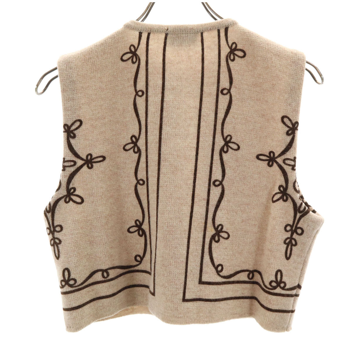 KENZO ケンゾー 90s オールド ニットベスト ベージュ レディース